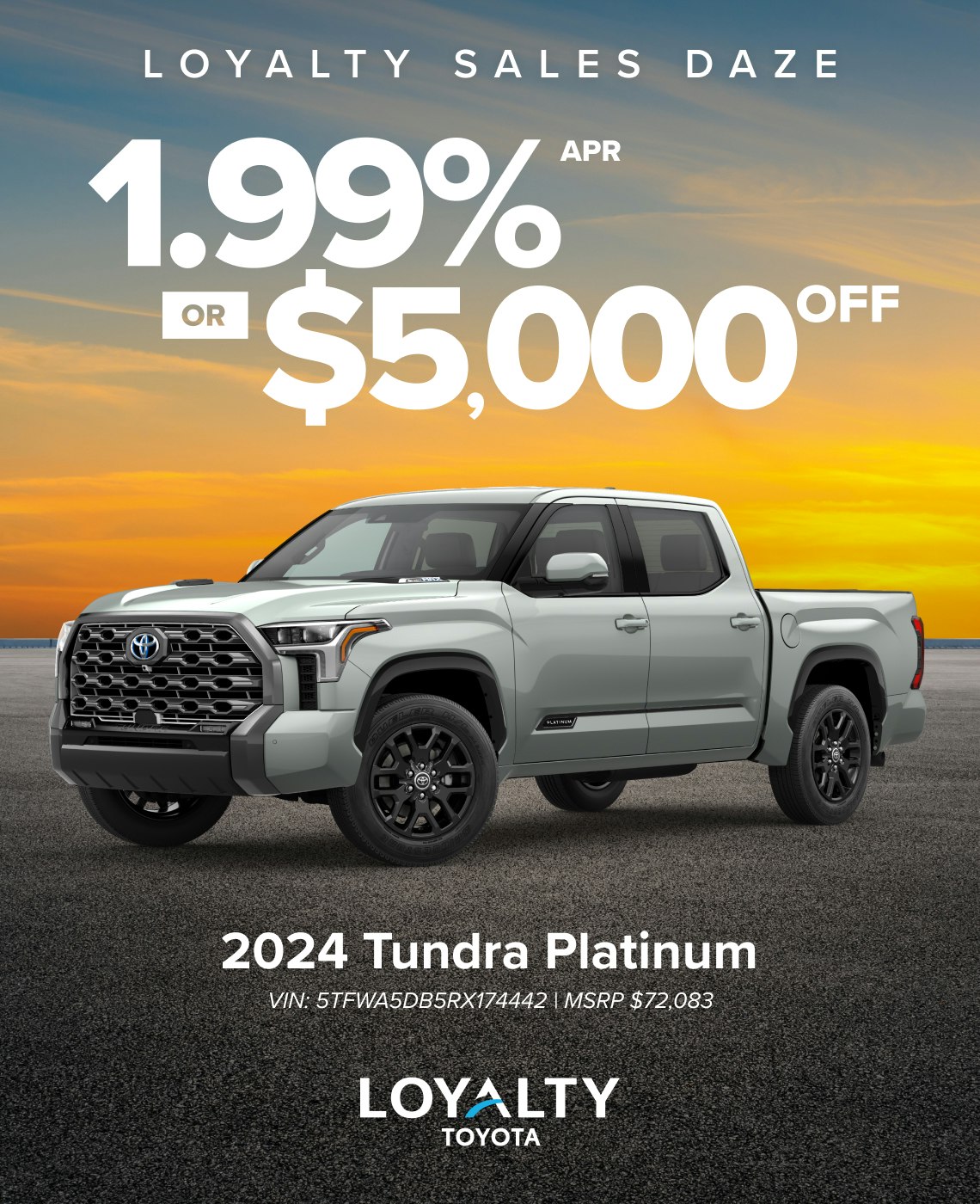 April Offers - Tundra Platinum | Loyalty Toyota