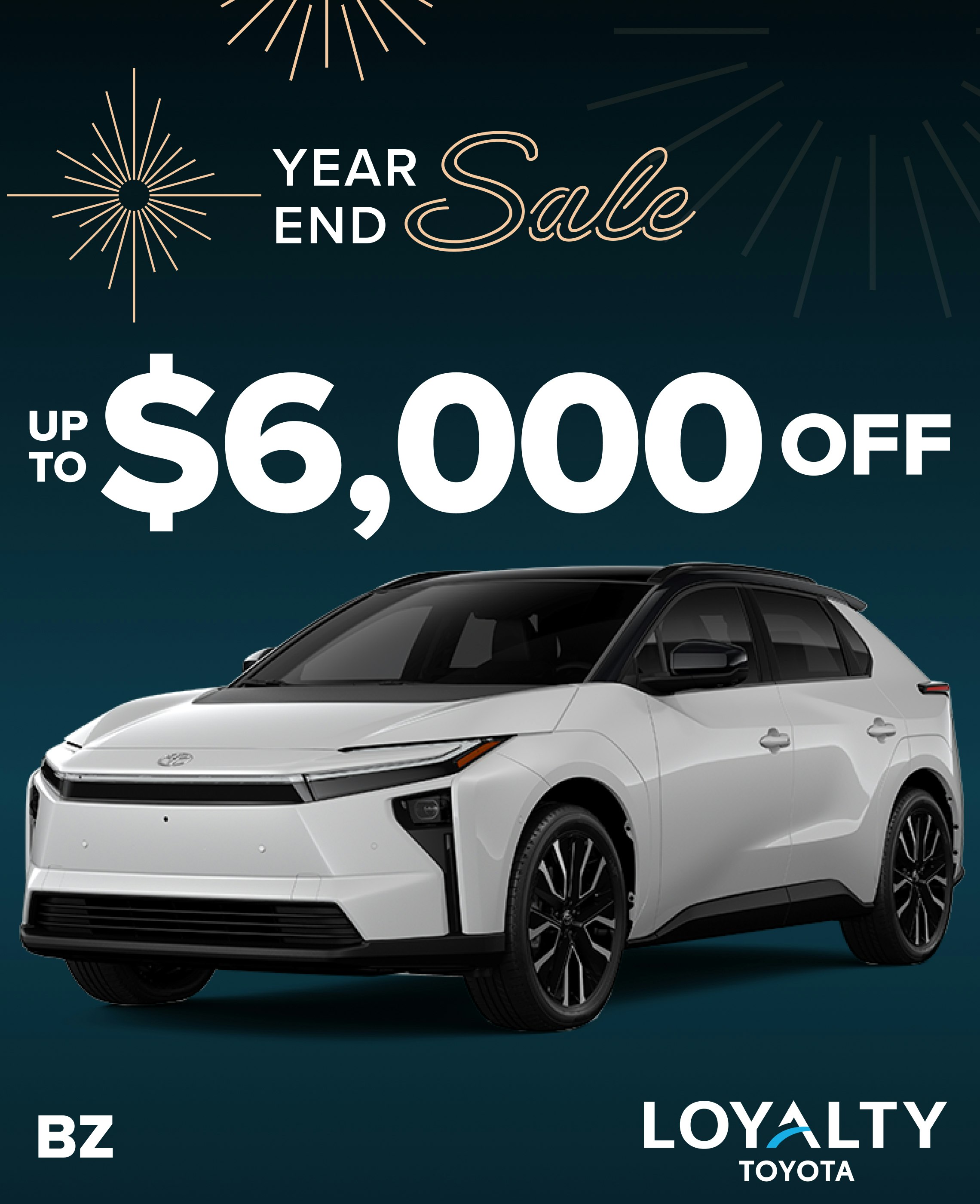 December Offers – Up To $6,000 Off BZ | Loyalty Toyota