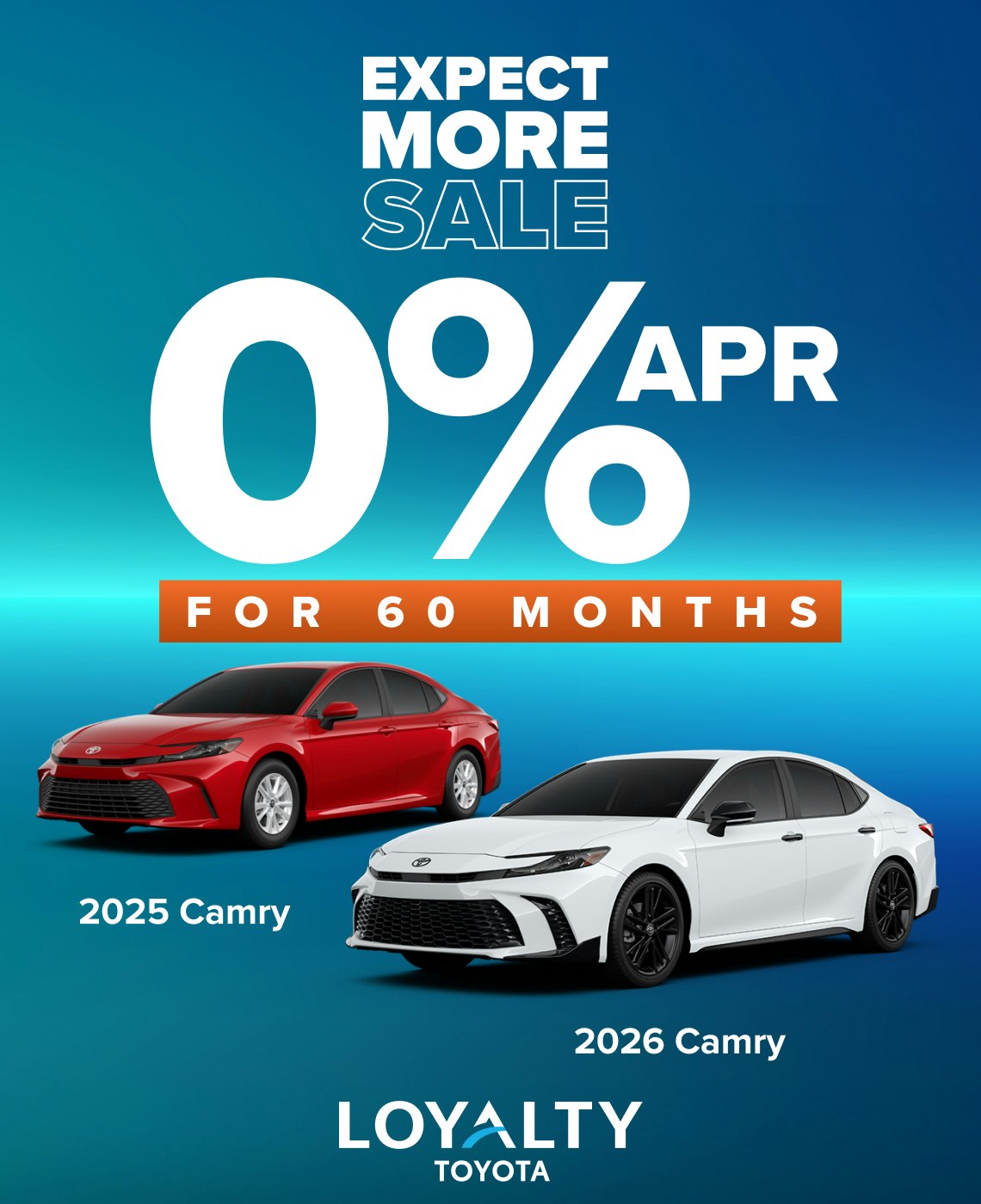 October Offers – 0% APR On 2025 & 2026 Camry | Loyalty Toyota