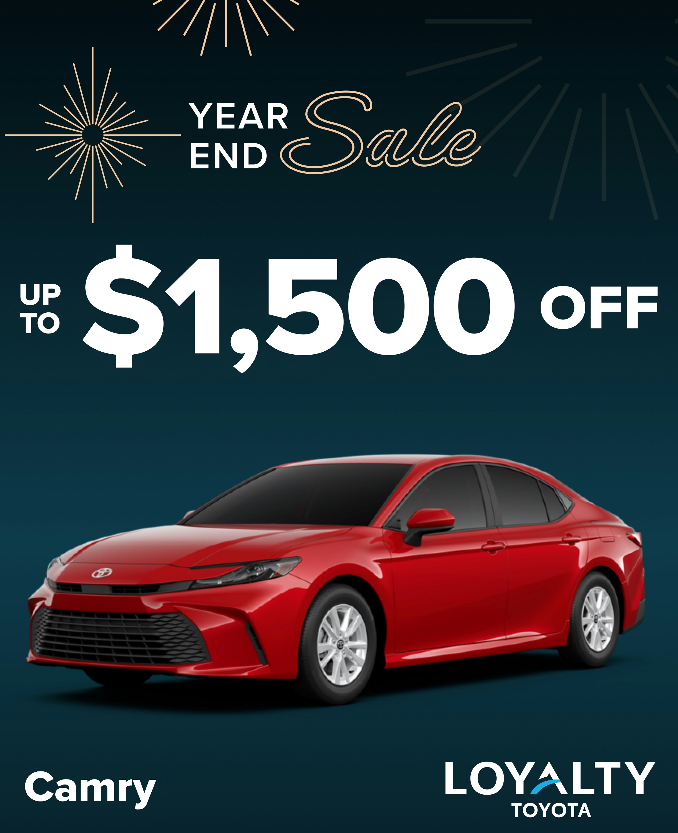 December Offers – Up To $1,500 Off Camry | Loyalty Toyota