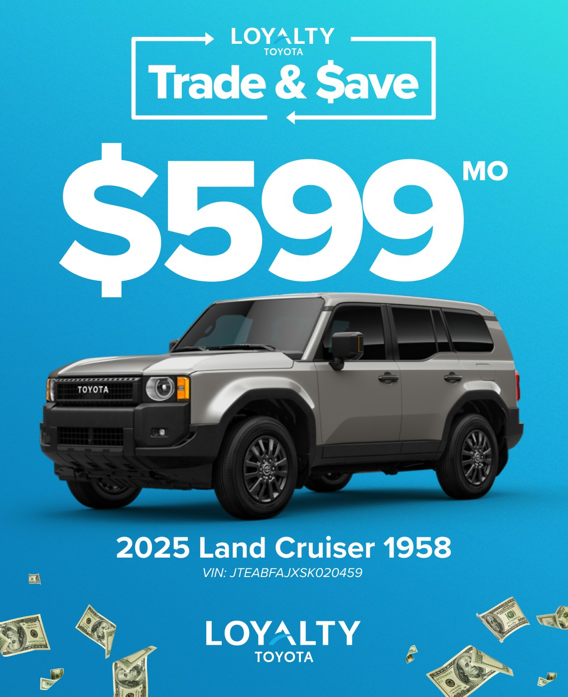 TOY-SPECIAL-JAN25-LandCruiser January Offers – $599/Mo On 2025 Land Cruiser 1958 | Loyalty Toyota