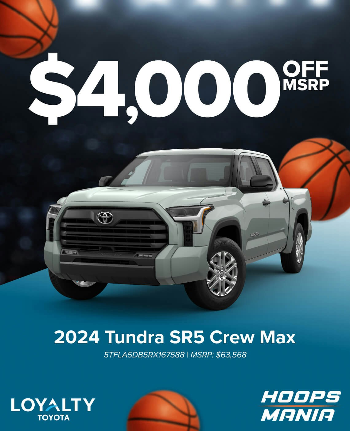 March Offers - 2024 Tundra SR5 Crew Max