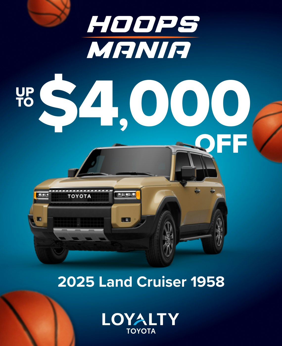 March Offers – Up To $4,000 Off 2025 Land Cruiser 1958 | Loyalty Toyota