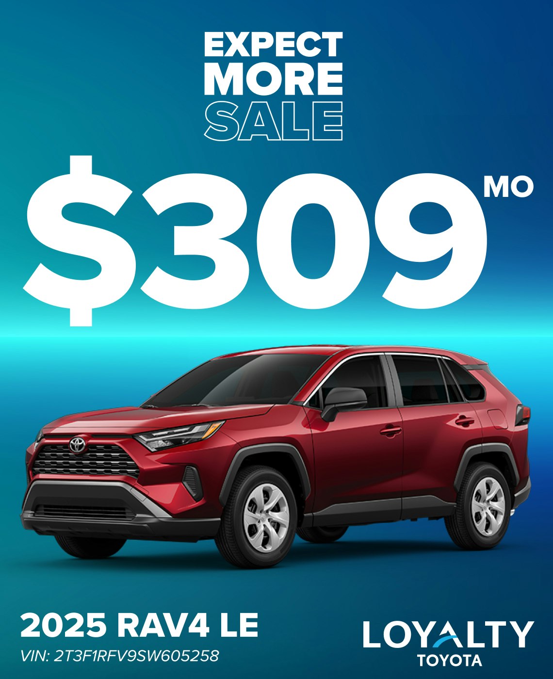 October Offers – $309/Mo On 2025 RAV4 LE | Loyalty Toyota