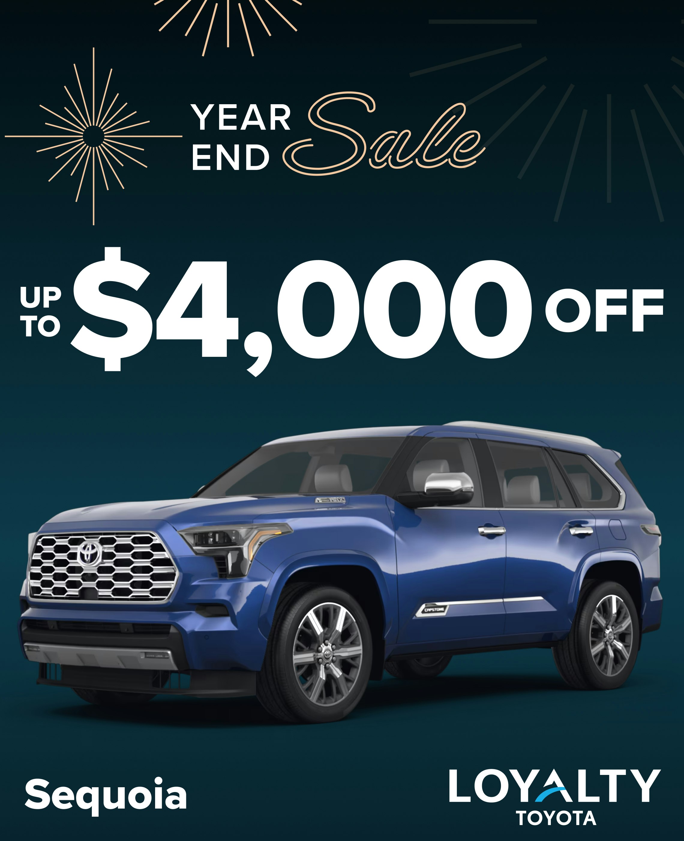 December Offers – Up To $4,000 Off Sequoia | Loyalty Toyota