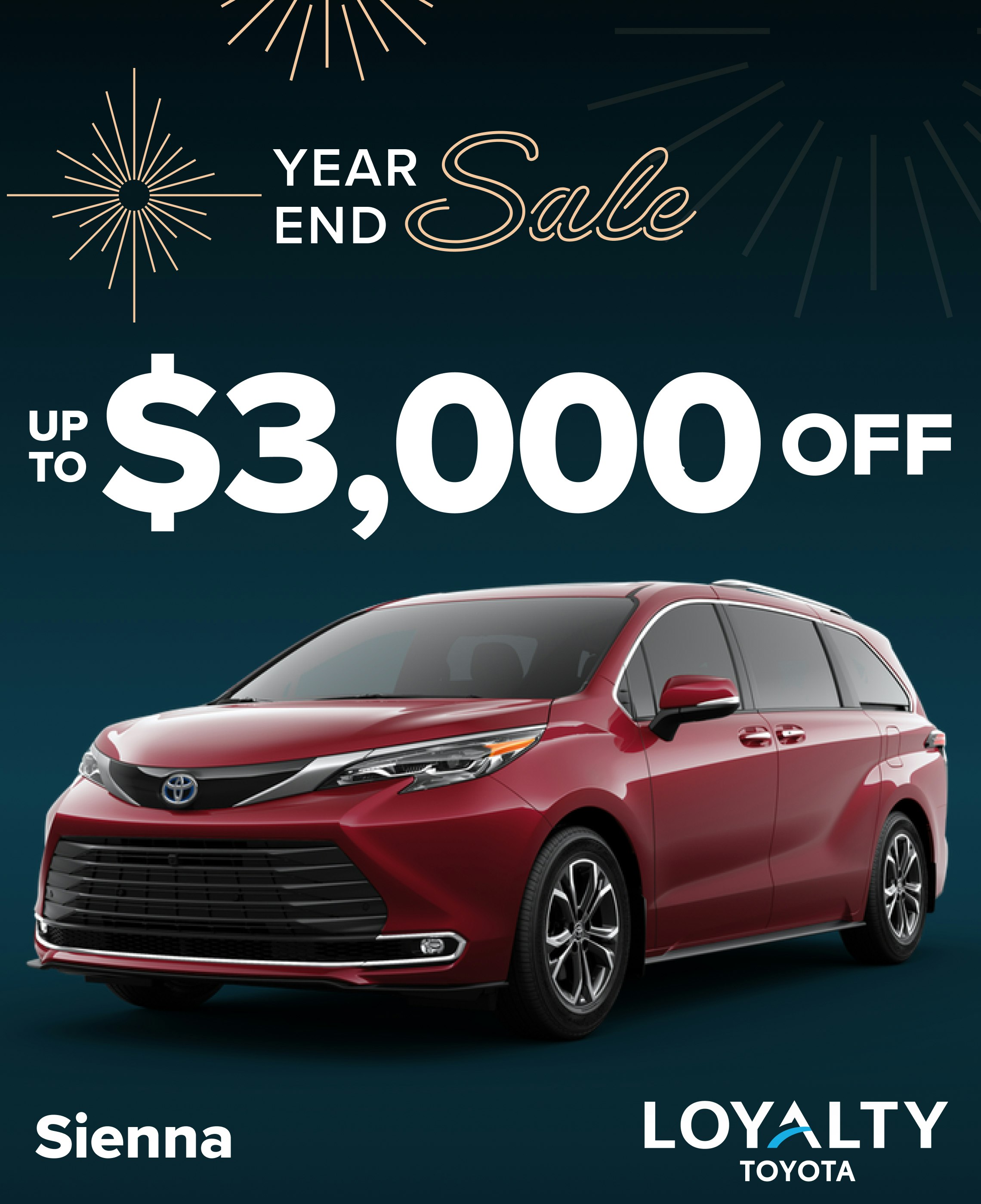 December Offers – Up To $3,000 Off Sienna | Loyalty Toyota
