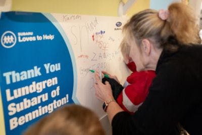 Subaru Loves to Help- Shoes for Bennington Subaru Loves to Help: Shoes for Bennington