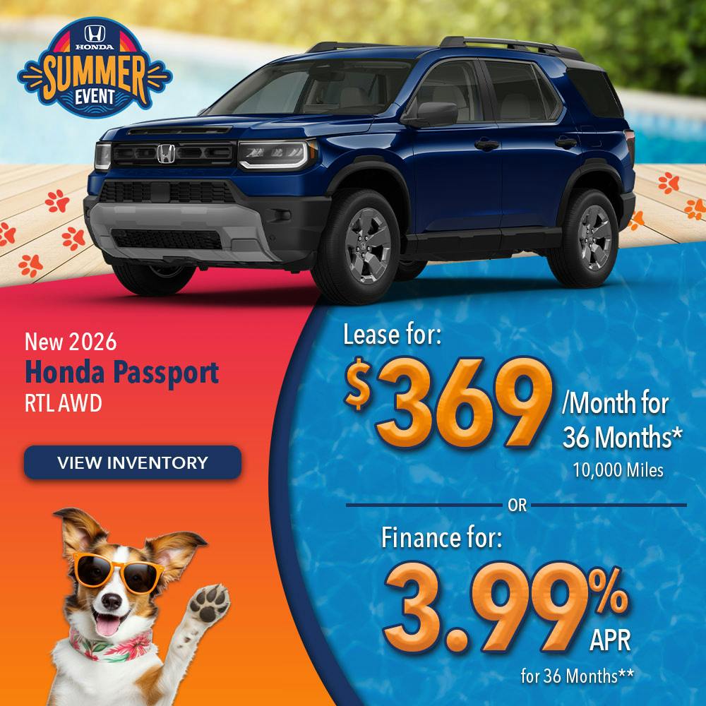 New 2026 Honda Passport RTL AWD | Lundgren Honda of Auburn