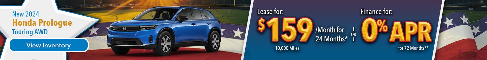 New 2024 Honda Prologue Lease For $159 Per Month
