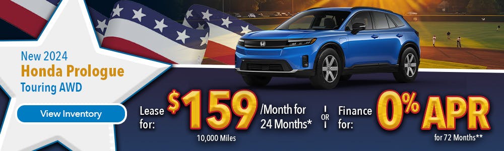 New 2024 Honda Prologue Lease For $159 Per Month | Lundgren Honda of Auburn