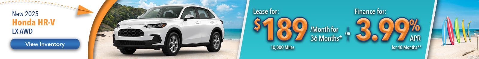 New 2025 Honda HR-V LX AWD