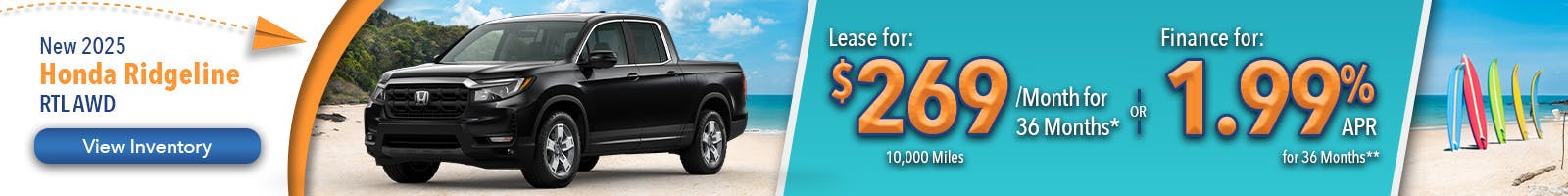New 2025 Honda Ridgeline RTL AWD