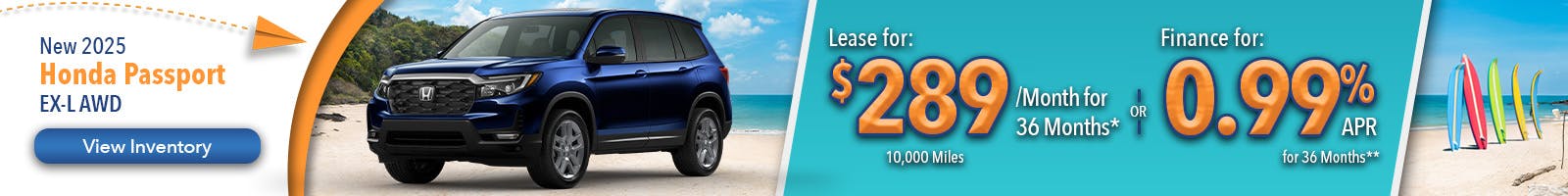 New 2025 Honda Passport EX-L AWD