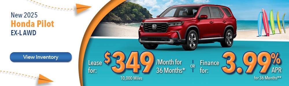 New 2025 Honda Pilot EX-L AWD | Lundgren Honda of Auburn