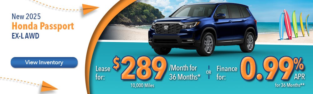 New 2025 Honda Passport EX-L AWD | Lundgren Honda of Auburn