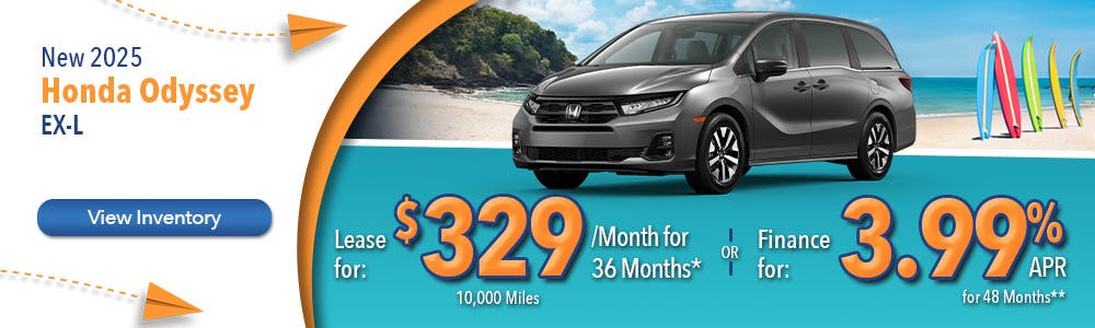 New 2025 Honda Odyssey EX-L | Lundgren Honda of Auburn