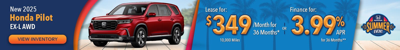 New 2025 Honda Pilot EX-L AWD