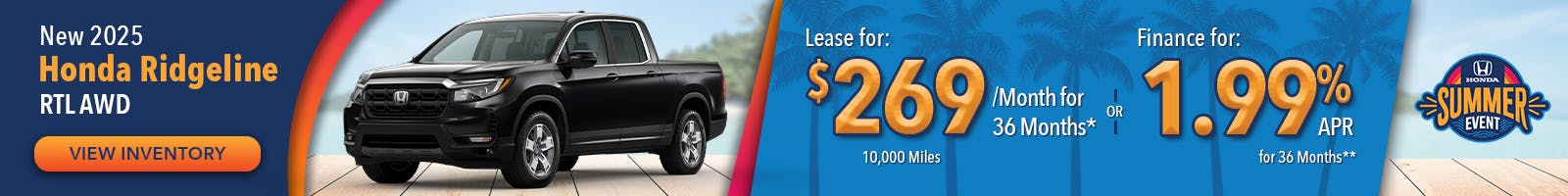 New 2025 Honda Ridgeline RTL AWD
