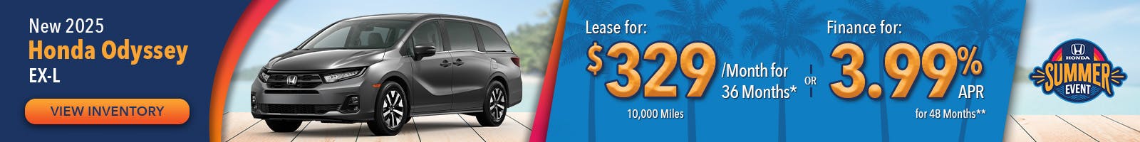 New 2025 Honda Odyssey EX-L