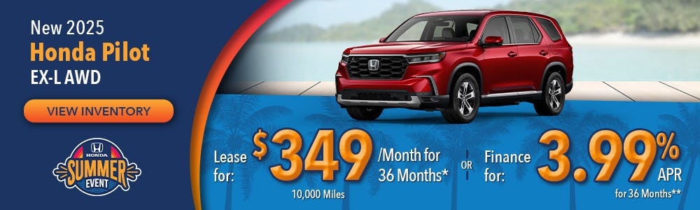 New 2025 Honda Pilot EX-L AWD | Lundgren Honda of Auburn
