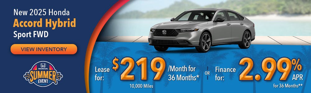 New 2025 Honda Accord Hybrid Sport FWD | Lundgren Honda of Auburn