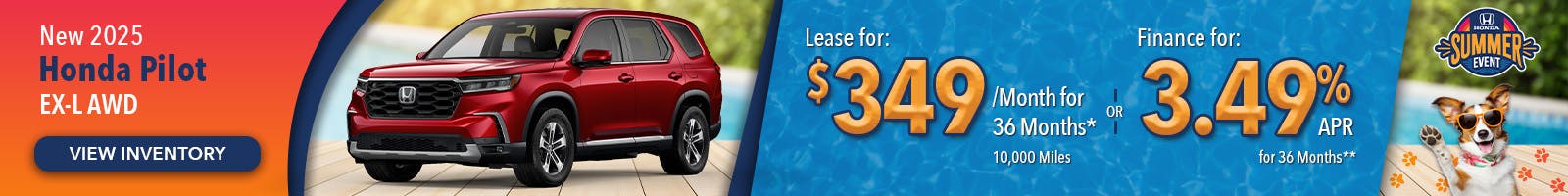 New 2025 Honda Pilot EX-L AWD