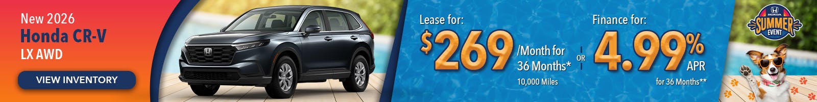 New 2026 Honda CR-V LX AWD
