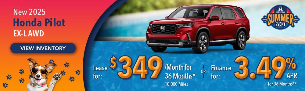 New 2025 Honda Pilot EX-L AWD | Lundgren Honda of Auburn
