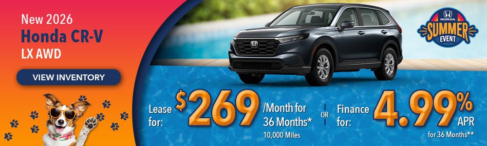 New 2026 Honda CR-V LX AWD | Lundgren Honda of Auburn