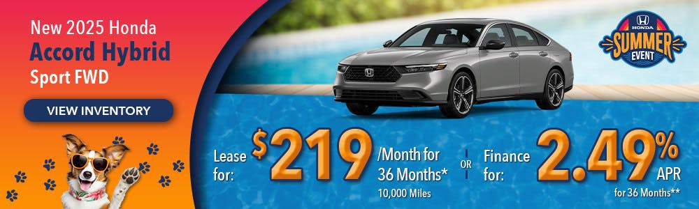 New 2025 Honda Accord Hybrid Sport FWD | Lundgren Honda of Auburn