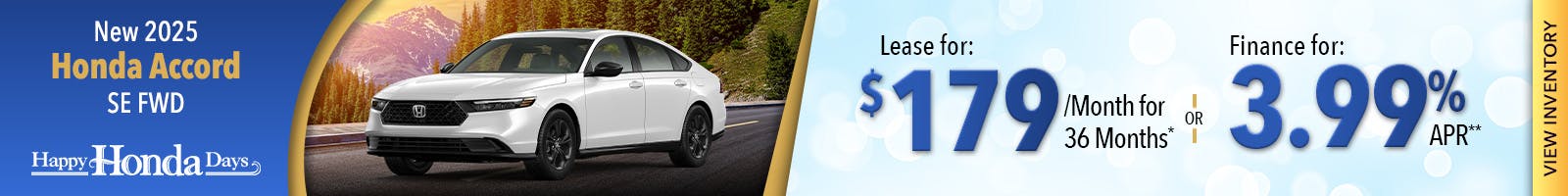 New 2025 Honda Accord SE FWD