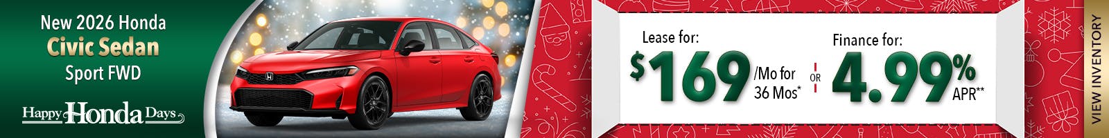 New 2026 Honda Civic Sedan Sport FWD