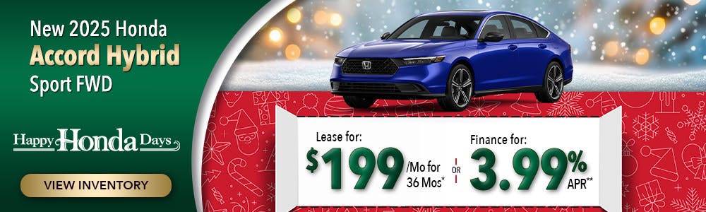 New 2025 Honda Accord Hybrid Sport FWD | Lundgren Honda of Auburn