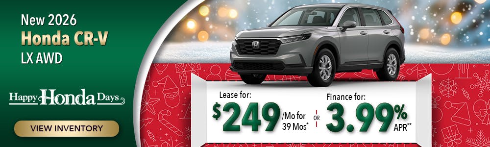 New 2026 Honda CR-V LX AWD | Lundgren Honda of Auburn