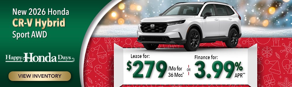 New 2026 Honda CR-V Hybrid Sport AWD | Lundgren Honda of Auburn