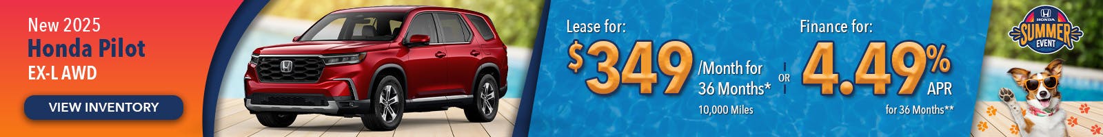 New 2025 Honda Pilot EX-L AWD