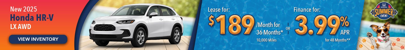 New 2025 Honda HR-V LX AWD