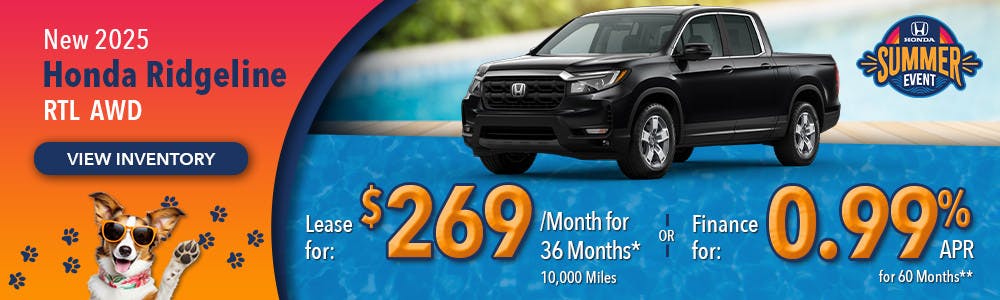 New 2025 Honda Ridgeline RTL AWD | Lundgren Honda of Auburn