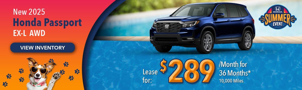New 2025 Honda Passport EX-L AWD | Lundgren Honda of Auburn