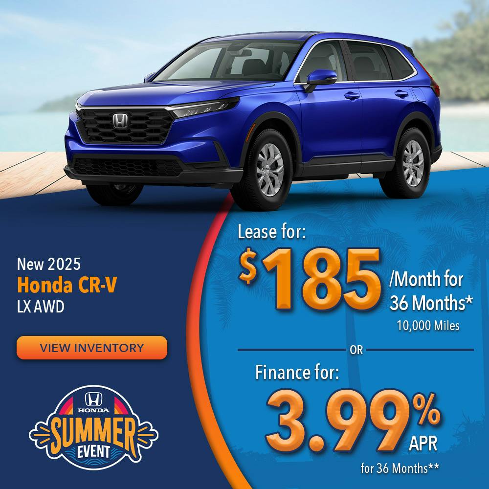 New 2025 Honda CR-V LX AWD | Lundgren Honda of Auburn