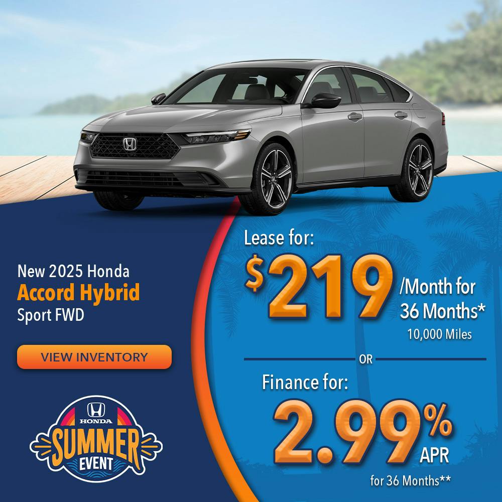 New 2025 Honda Accord Hybrid Sport FWD | Lundgren Honda of Auburn