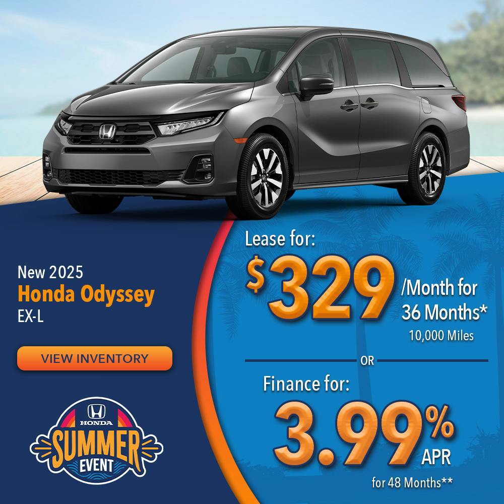 New 2025 Honda Odyssey EX-L | Lundgren Honda of Auburn