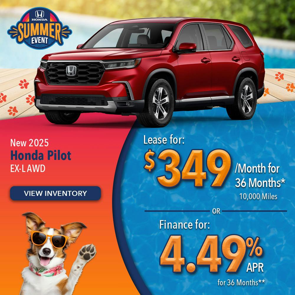 New 2025 Honda Pilot EX-L AWD | Lundgren Honda of Auburn