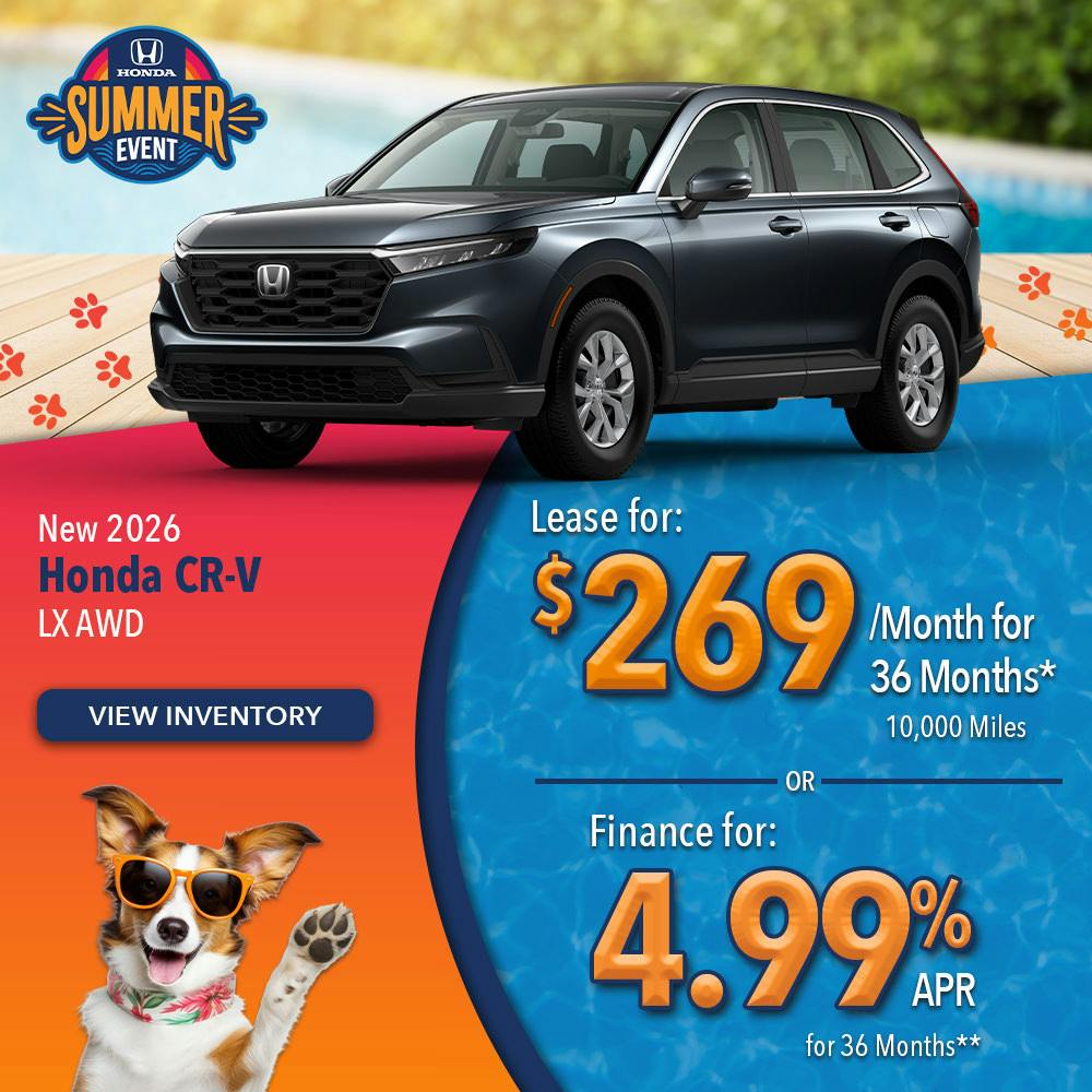 New 2026 Honda CR-V LX AWD | Lundgren Honda of Auburn