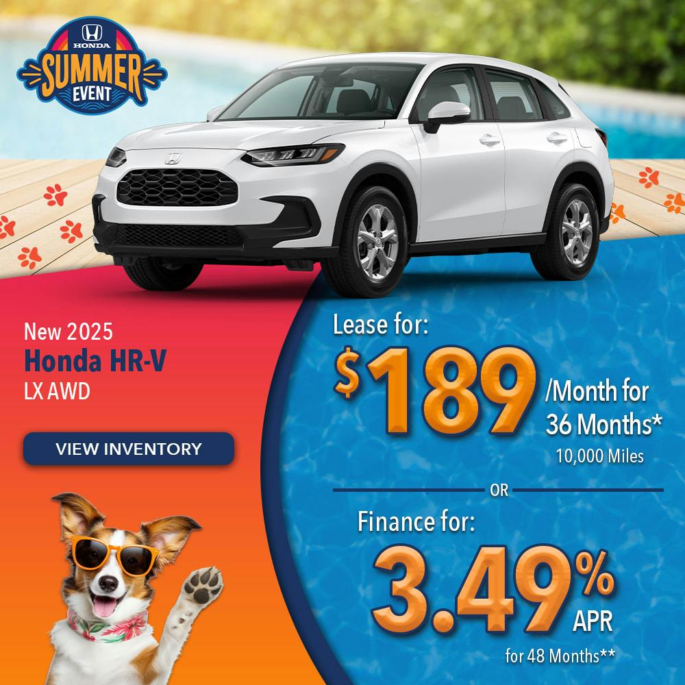 New 2025 Honda HR-V LX AWD | Lundgren Honda of Auburn