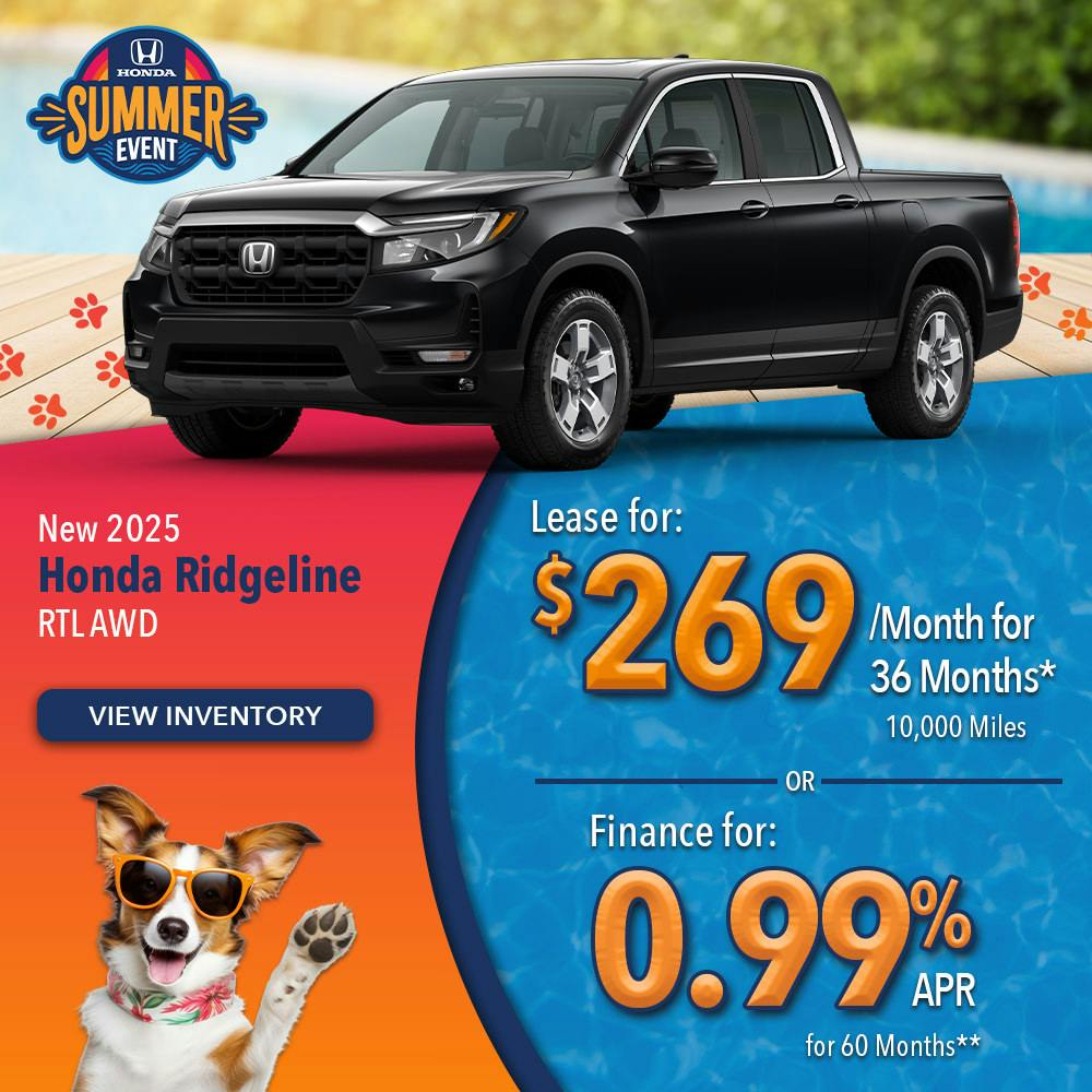 New 2025 Honda Ridgeline RTL AWD | Lundgren Honda of Auburn