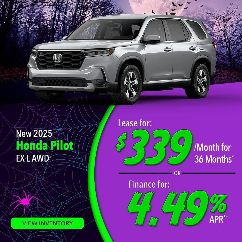 New 2025 Honda Pilot EX-L AWD | Lundgren Honda of Auburn