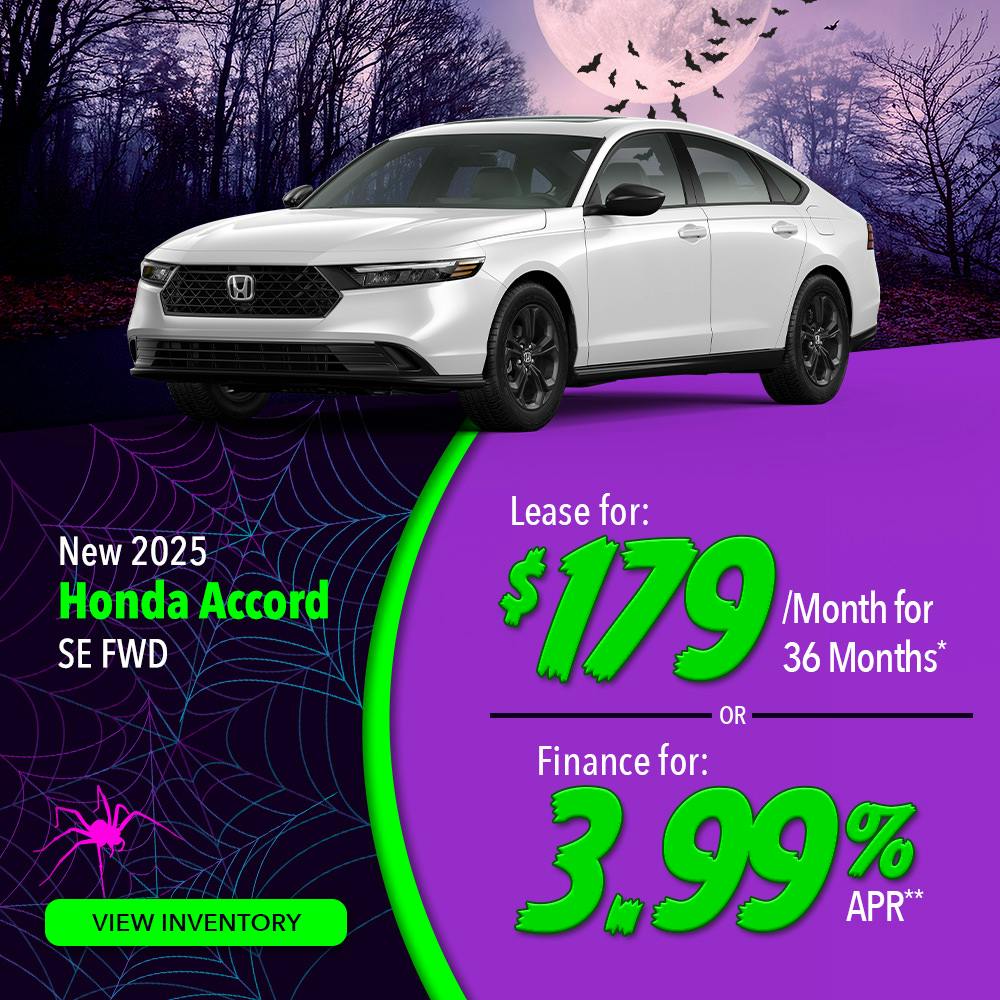 New 2025 Honda Accord SE FWD | Lundgren Honda of Auburn