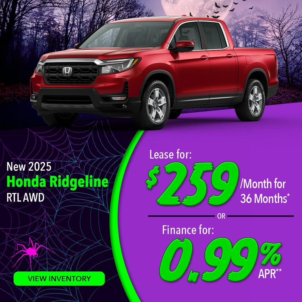New 2025 Honda Ridgeline RTL AWD | Lundgren Honda of Auburn