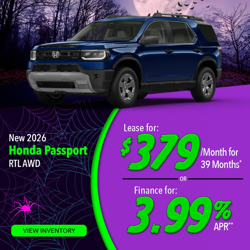New 2026 Honda Passport RTL AWD | Lundgren Honda of Auburn